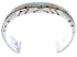 Native American Village Design Multicolor Silver Cuff Bracelet MW75559